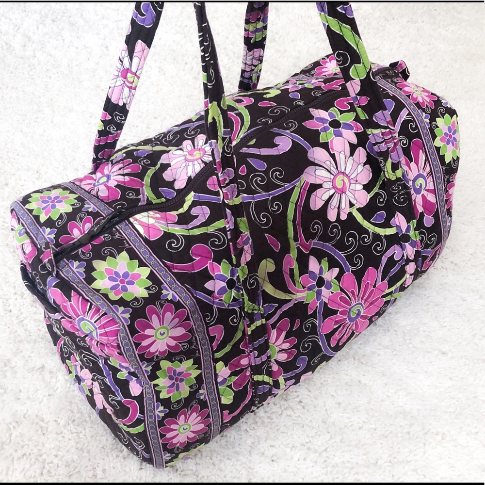 Purple Floral Vera Bradley Large Duffel